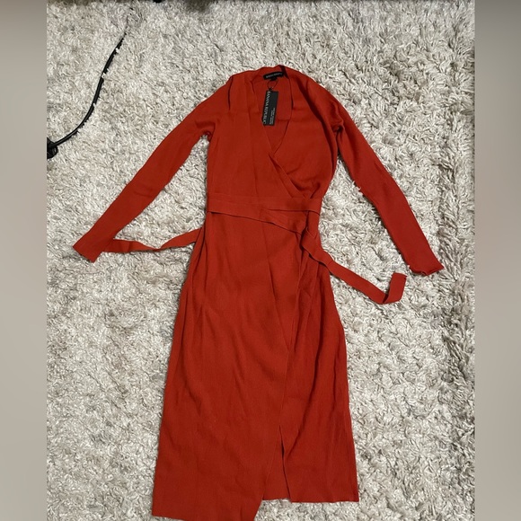 Banana Republic Netta Ribbed Wrap Dress - Picture 2 of 3